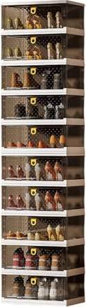 Storage boxes for shelves Stackable Clear Shoe Storage Boxes Shoe Rack 35x219cm