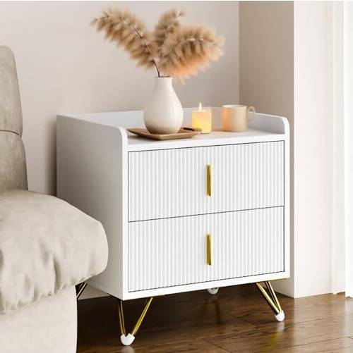 Bedside Table with 2 Drawers