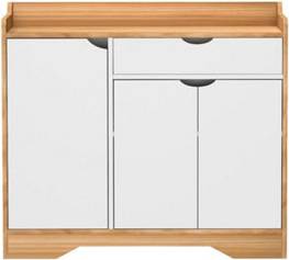 B&Q White Shoe Storage Cabinet Unit Shoe Rack