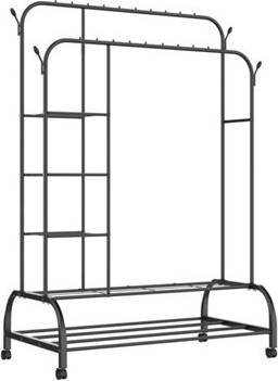 Rack rails B&Q Heavy Duty Double Clothes Rail Rack Clothes Rack