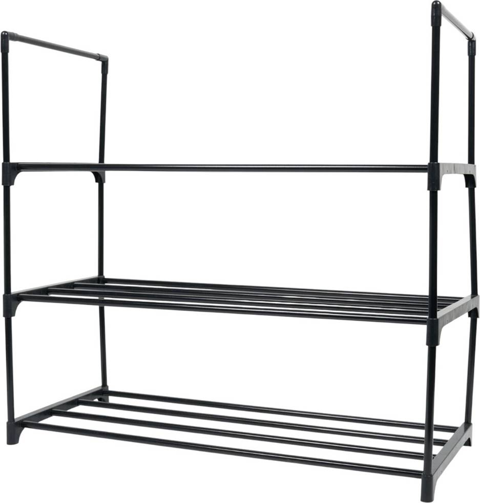 my home 3 Tier Shoe Rack Black Shoe Rack