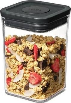 OXO POP 2.0 Small Square Short Kitchen Container - Black Kitchen Container