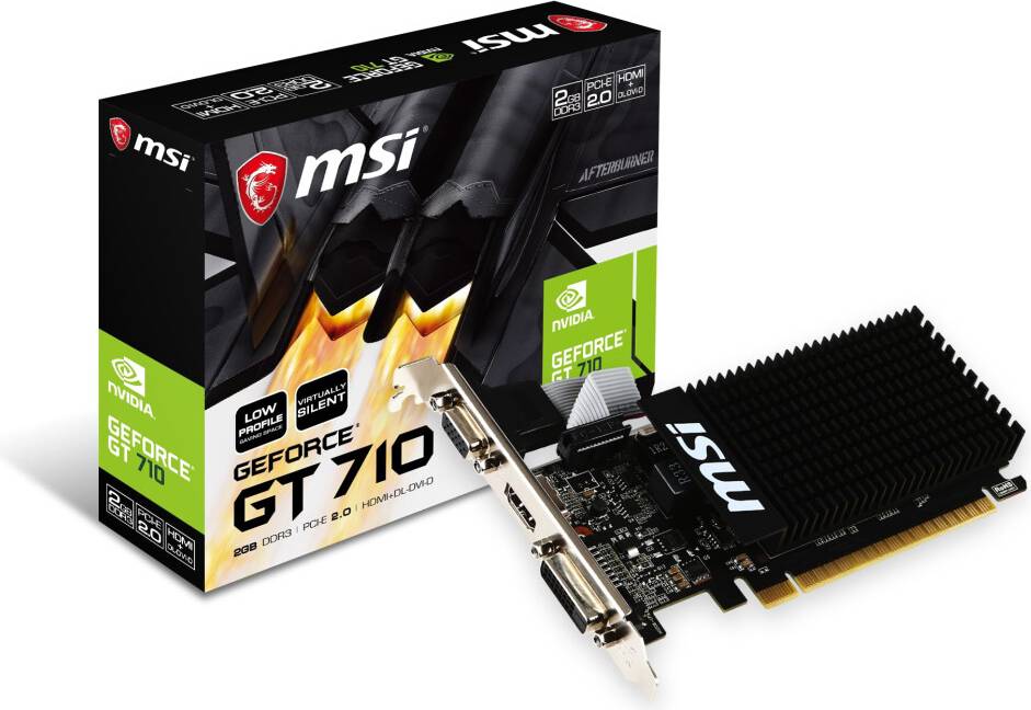 MSI GeForce GT 710 2GD3H LP Graphics Card