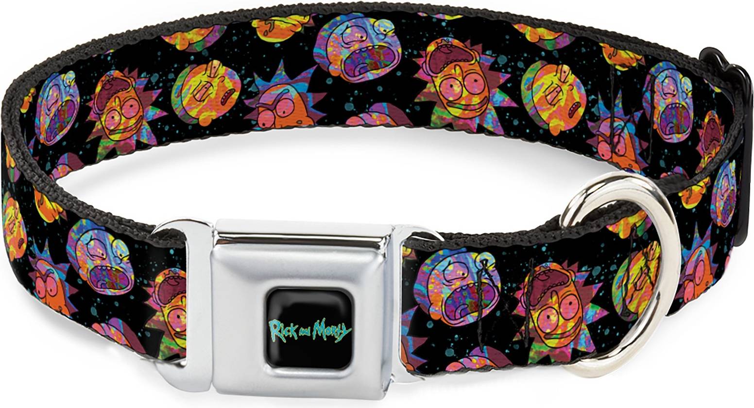 Rick and Morty Dog Collar RMYA Text Logo Full Color