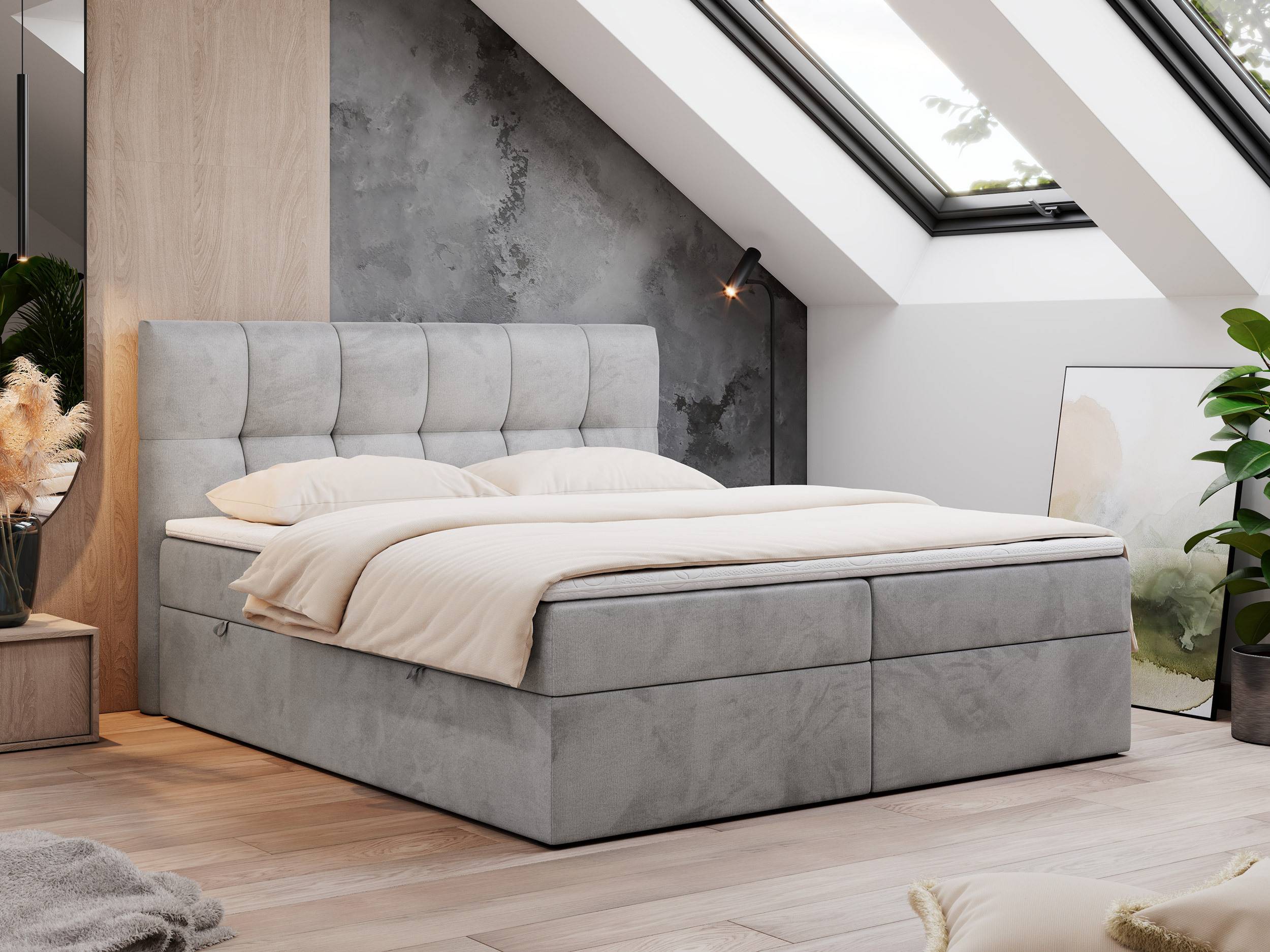 Boxspringbett 180 x 200 MKS Boxspringbett 180x200 mit Multipocket Boxspringbett