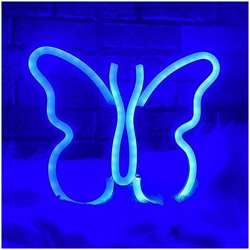 Butterfly LED Neon Sign Wall Light USB