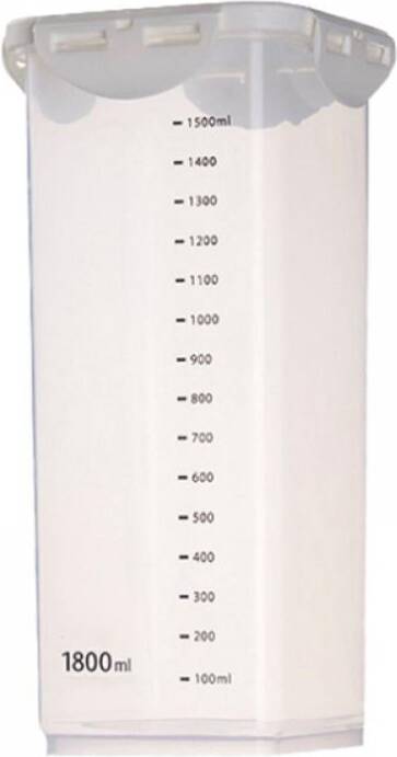 Food Storage Container With Measurement Scale 1.8 L Kitchen Container