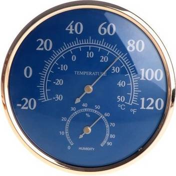 Sodial Round Hygrometer High Curacy Temperature Humidity Meter
