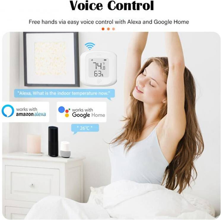 Tuya termometer Melitt Tuya WiFi Temperature Humidity Sensor Hygrometer