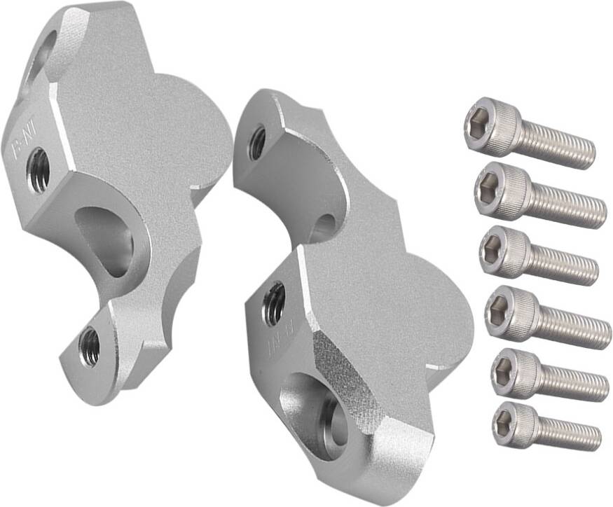 Mc lift Handlebar Riser Bar Mount 4 Superior Motorcycle Control Handle Clamp Adapter Precision Aluminum Alloy Build Optimized 28mm Lift 25mm Rearward