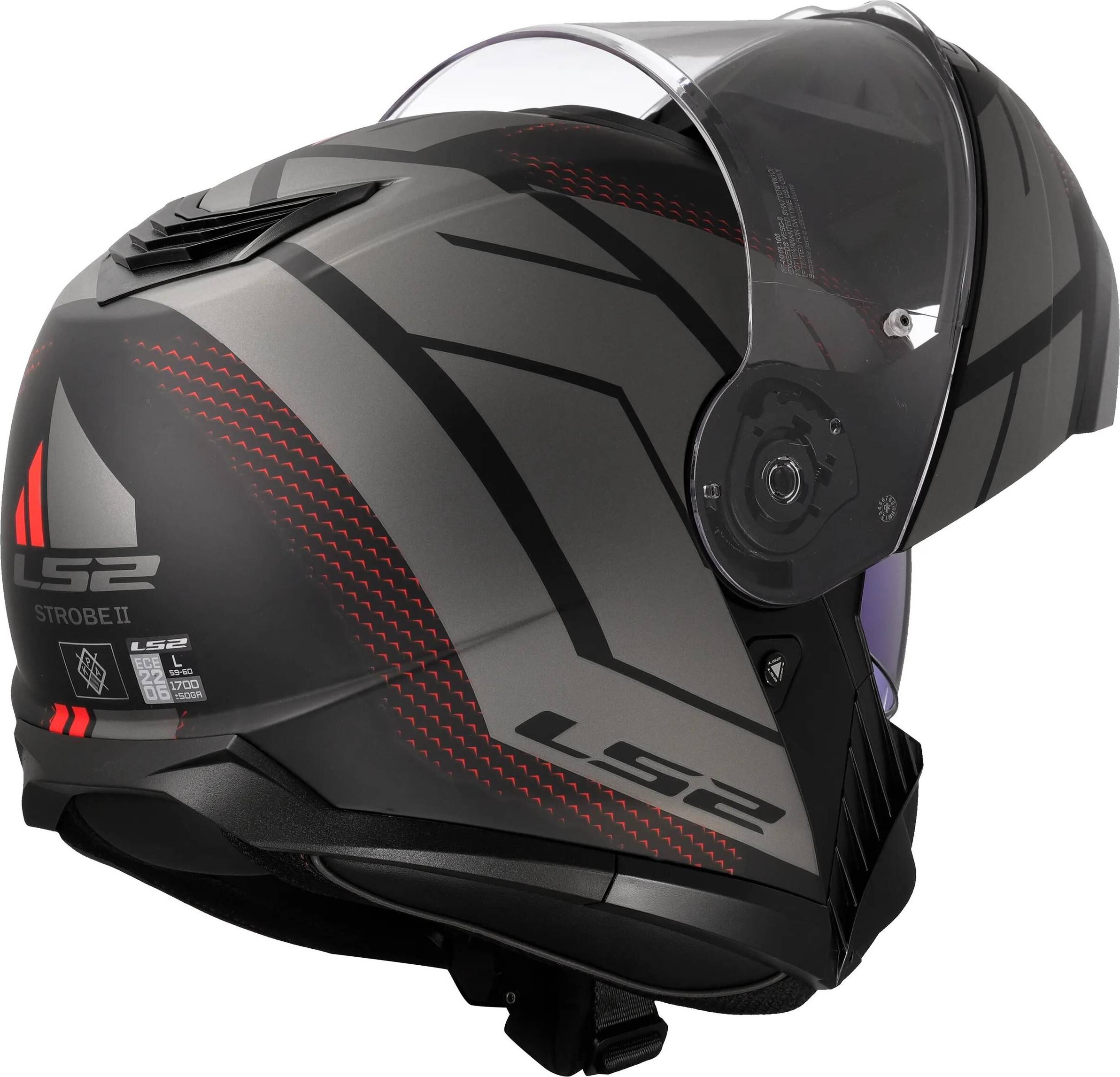 LS2 Ff908 Strobe II Code Modular Helmet Grey