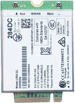 Dw5820e L850 Lte 4G Card Module