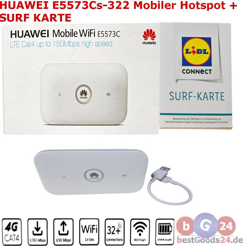 Huawei E5573cs-322 Lte Wlan Wifi Router