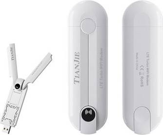 Sodial 4G USB Modem WLAN Router Dual Antennen