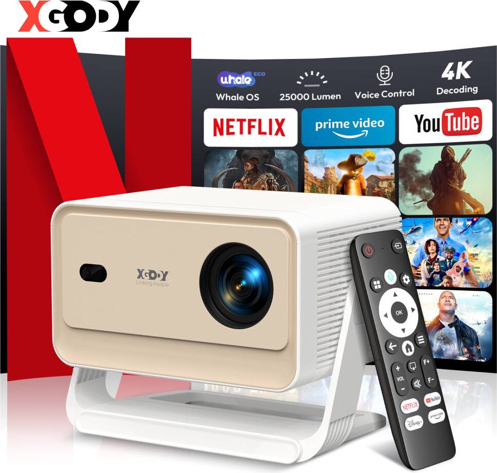 4K Android WiFi Bluetooth Projector