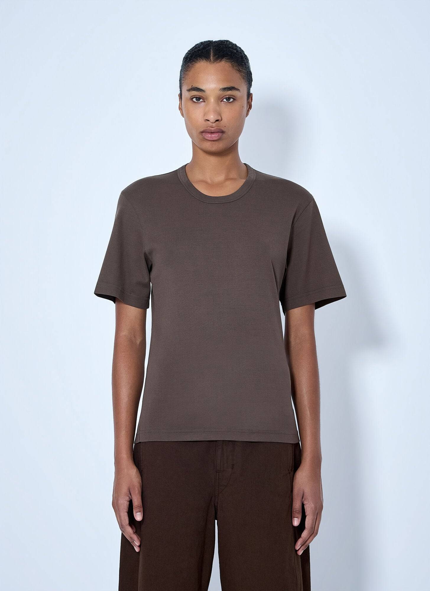 LEMAIRE Rib T-Shirt Toppar Bomull