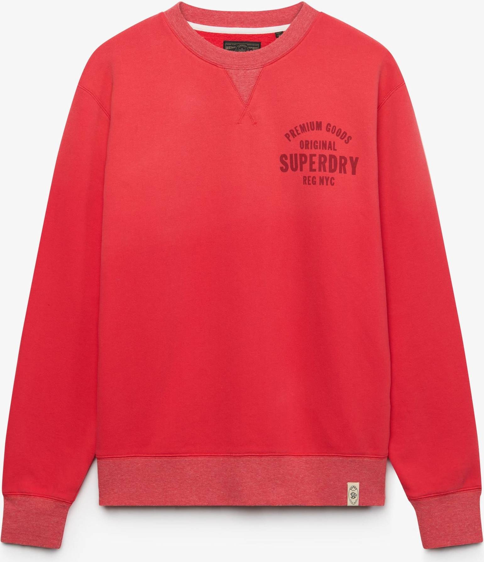 Superdry hoodies for men's Superdry Sweatshirt Block Text - Rouge