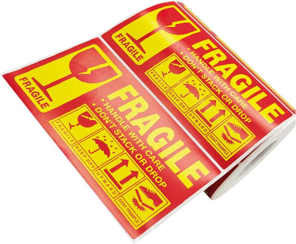 Boxes for shipping Fragile Warning Stickers For Packing Boxes