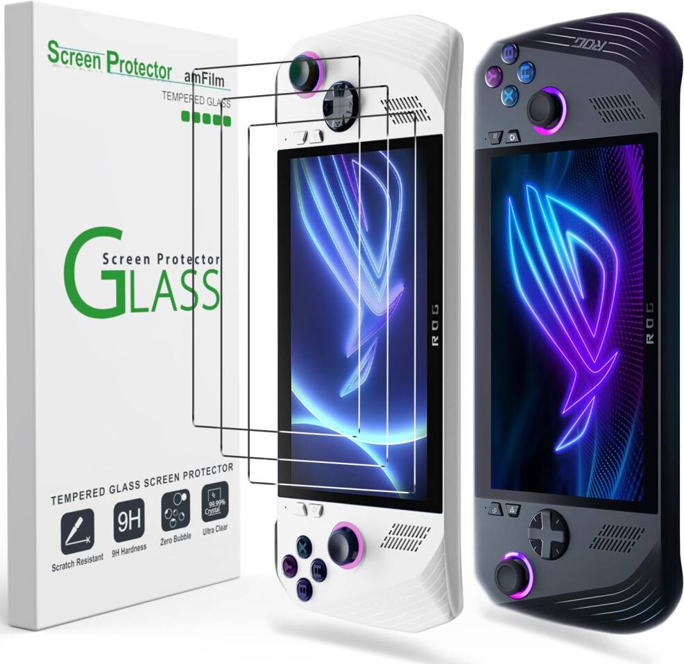 Asus ally AmFilm 3 Pack Screen Protector for ASUS ROG Xbox Ally X 7 Inch
