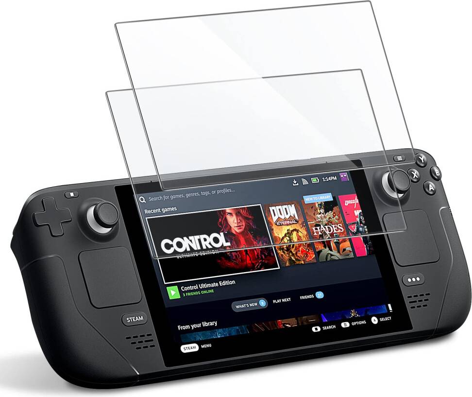 Steam deck oled JeTech Screen Protector Steam Deck OLED 7.4 Inch 2-Pack