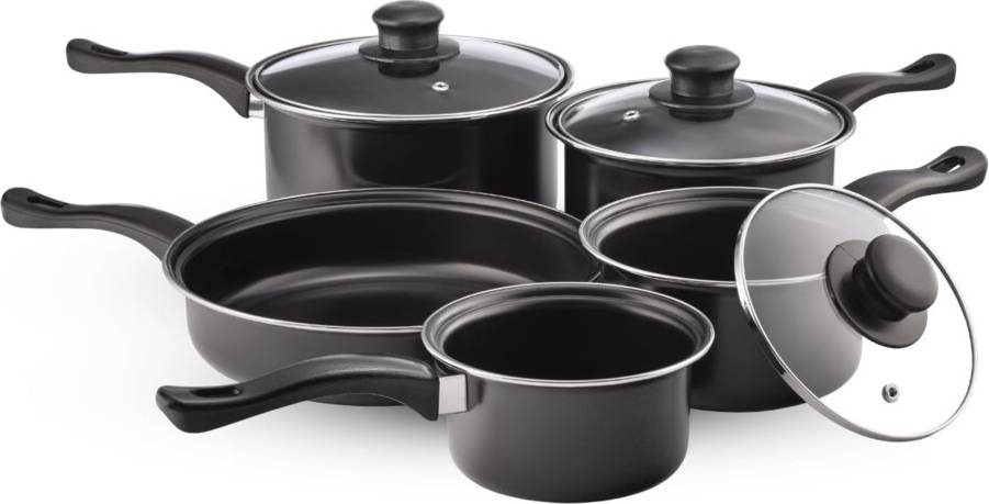 Pendeford Value Plus Cookware Set Non Stick Carbon Steel Pans Cookware Set