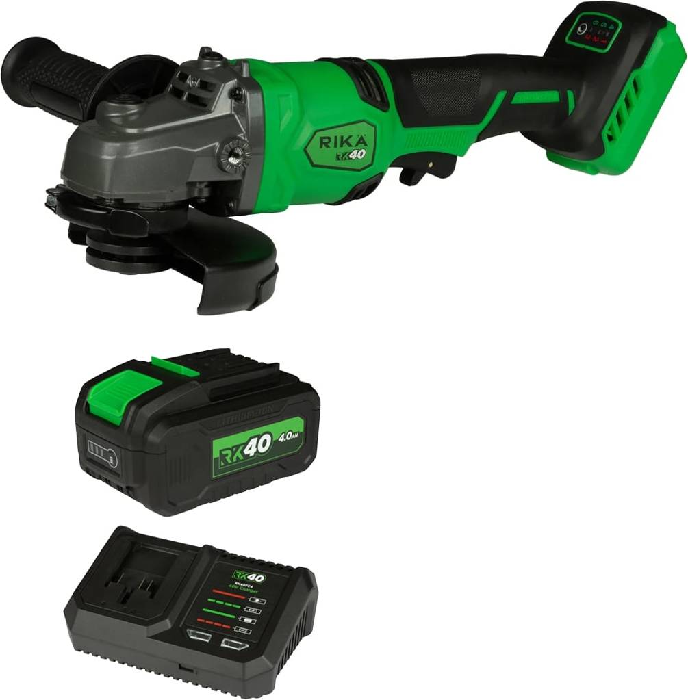 RIKA Rikä RK40 40V Braking Angle Grinder Kit
