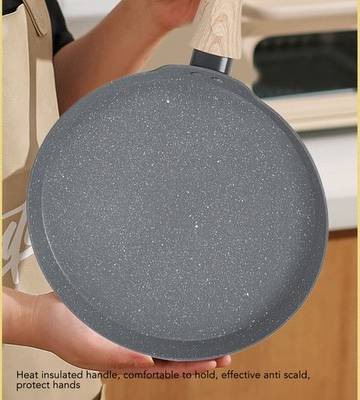 3pcs Frying Pan Set Grey 3 Sizes Cookware Set
