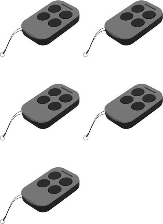 Torribaly Rolling Code Remote Control 5X 433.92MHz