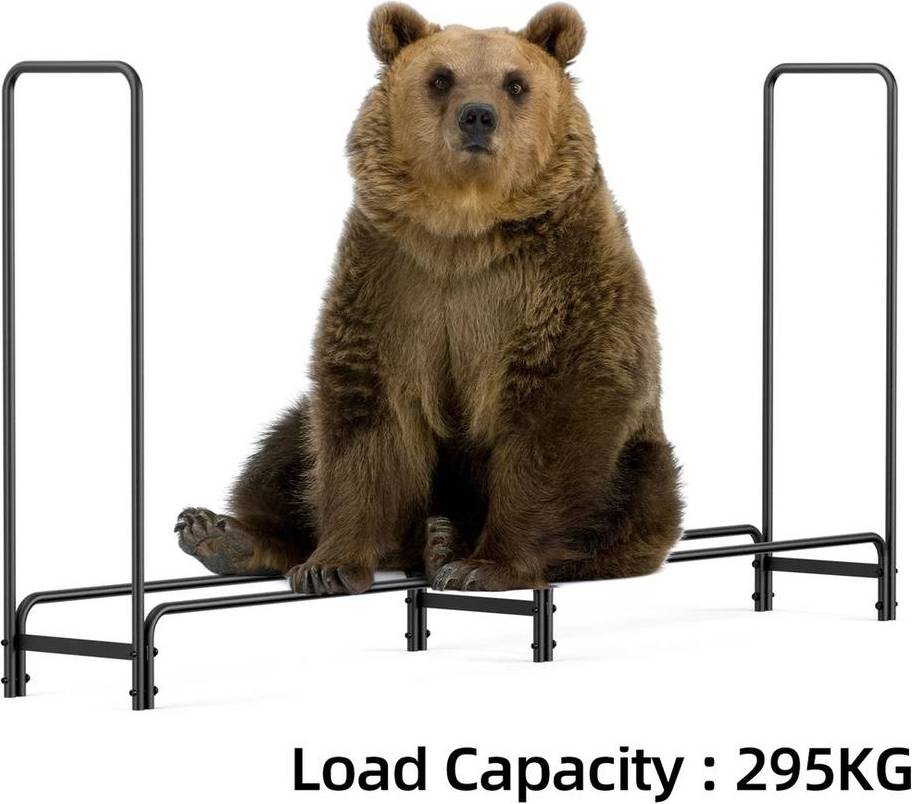 NESTLUNE Heavy Duty Large Firewood Rack