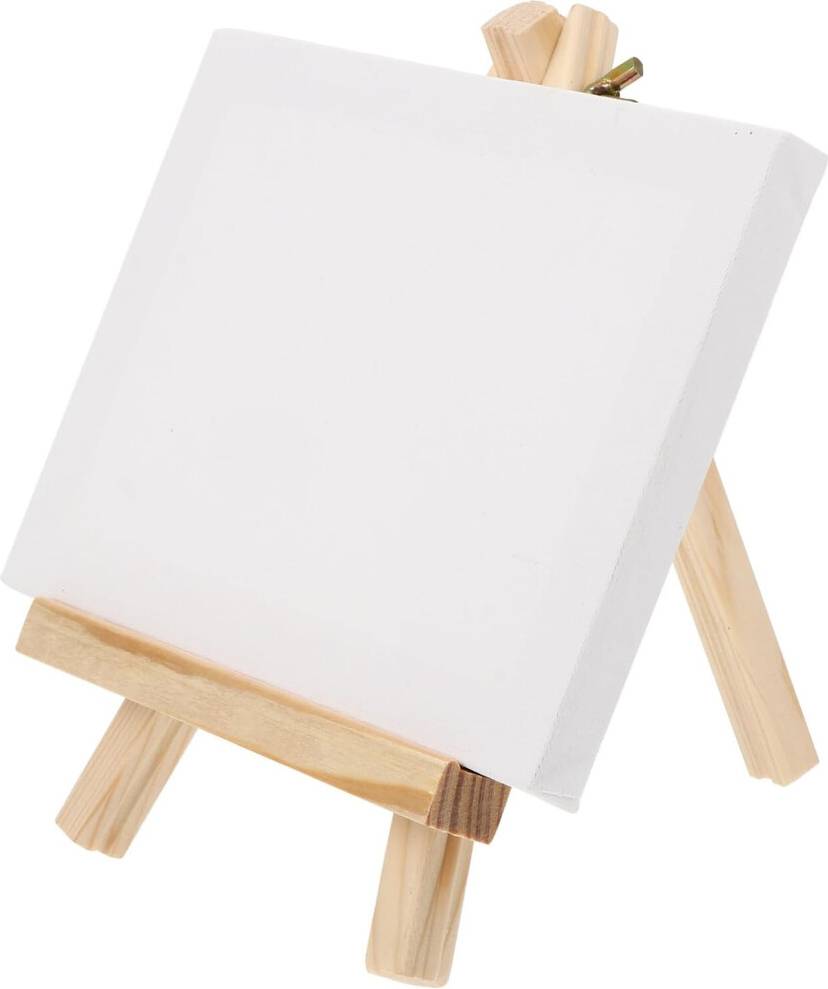 HKHBJS Wooden Mini Easel Canvas Rack