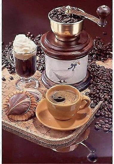 Kikidex Diamond Embroidery Coffee Full Display Rhinestones