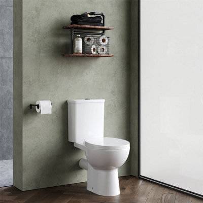 Aquarius Origin Rimless Close Coupled Open Back Toilet