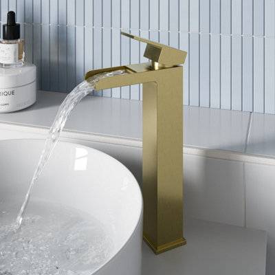 Aveli High Rise Waterfall Basin Mixer Tap