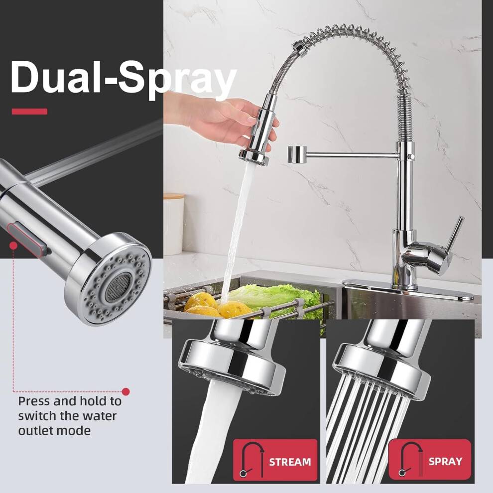 Cobbe Kitchen Tap Spring Sink Mixer