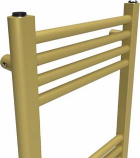 Gold towel radiator Lux Heat Coloured Towel Radiator Metallic Gold