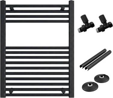 Arko Heated Towel Radiator With Straight Valves