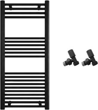 Arko Chrome Towel Radiator With Angled Valves