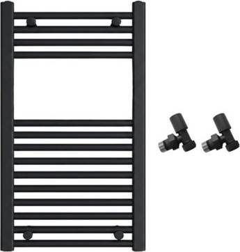 Arko Chrome Towel Radiator With Angled Valves