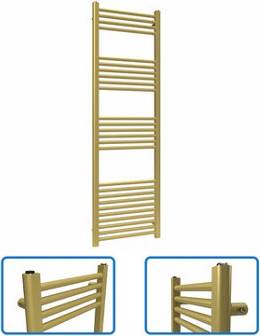 Gold towel radiator Lux Heat Coloured Towel Radiator Metallic Gold