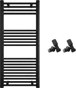 Arko Chrome Towel Radiator With Angled Valves