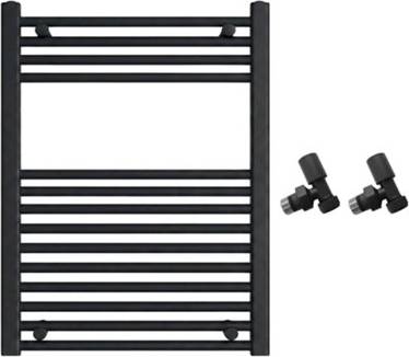 Arko Chrome Towel Radiator With Angled Valves