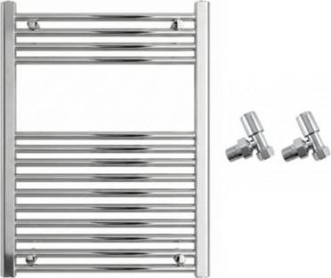 Arko Chrome Towel Radiator With Angled Valves
