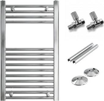 Arko Heated Towel Radiator With Straight Valves