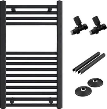 Arko Heated Towel Radiator With Straight Valves