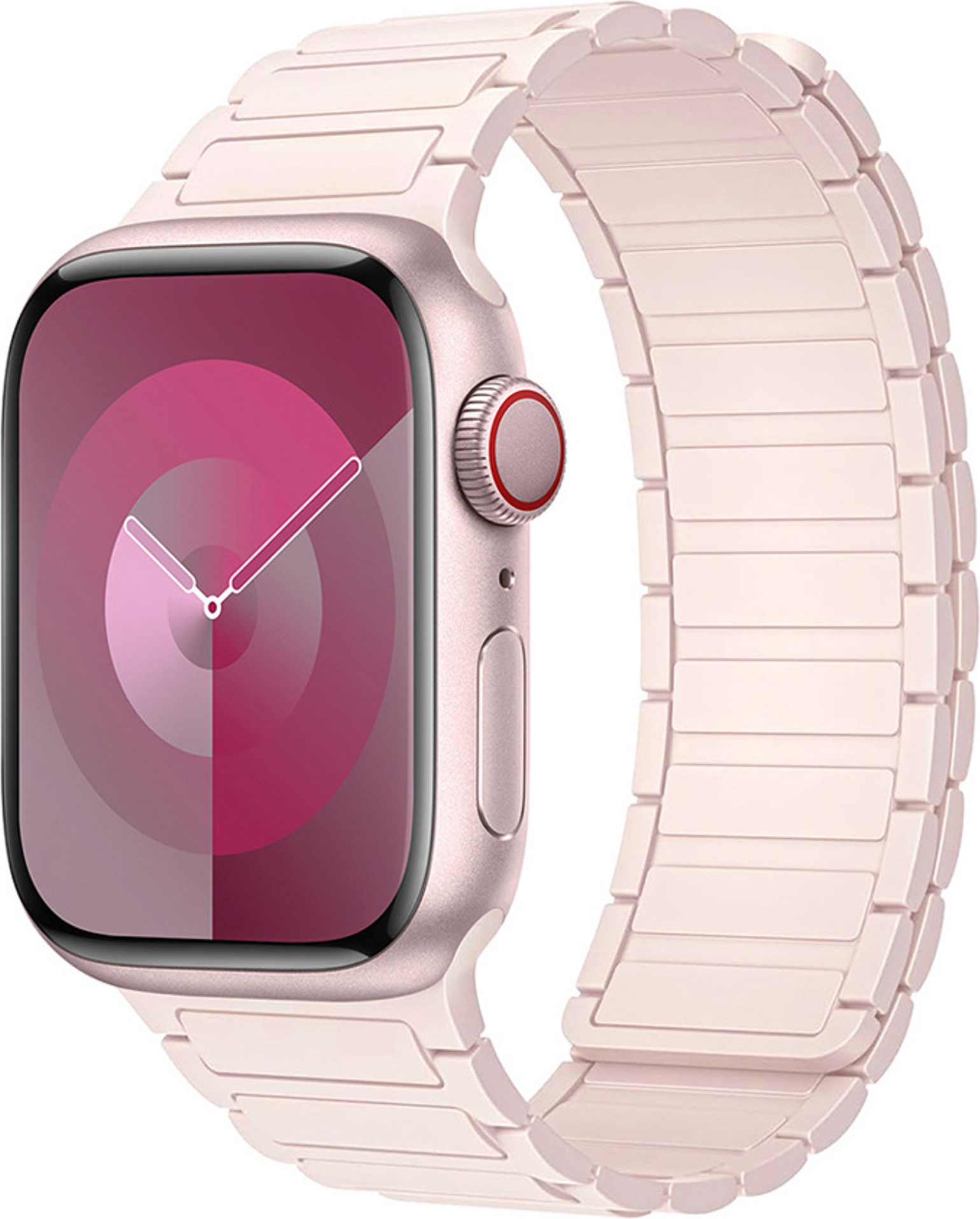 Lippa Apple Watch Magnetisk Silikonrem Rosa