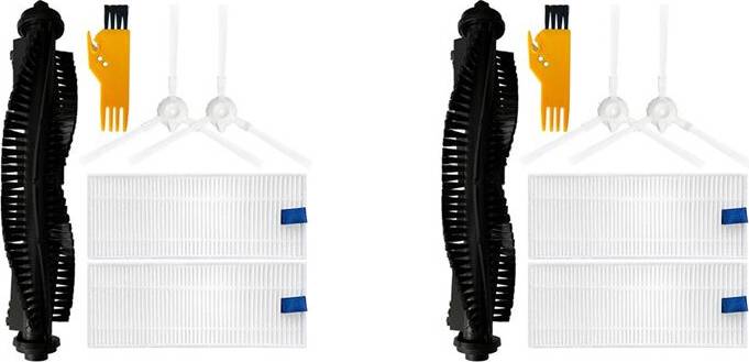 Melitt Main Side Brush Hepa Filter Mop Rag for Dynaking R7