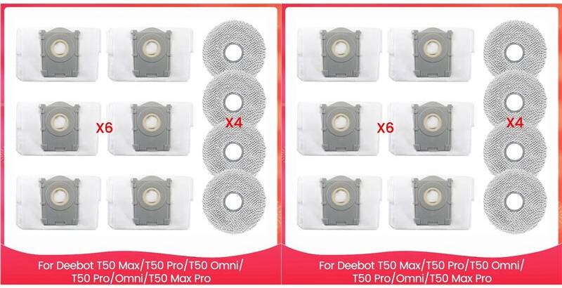 Typecat Accessory Kit Set for Deebot T50 Max