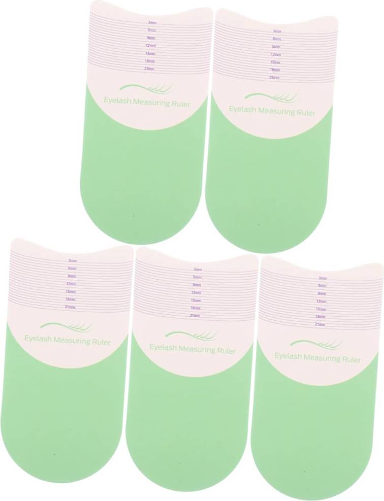 HKHBJS Eyelash Extension Measuring Rulers Green