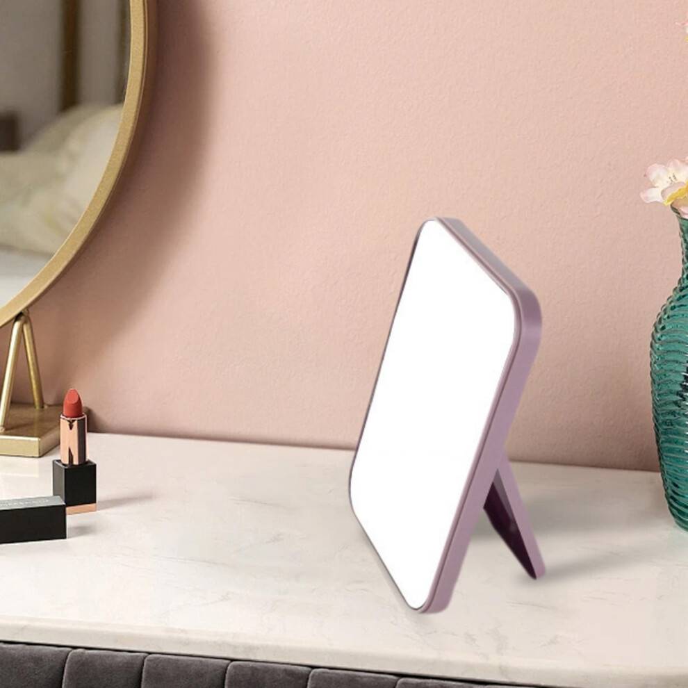 Portable Foldable Rectangular Vanity Mirror with Stand