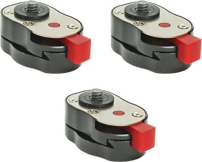 3X Professional 1/4 Inch Quick Release Plate System